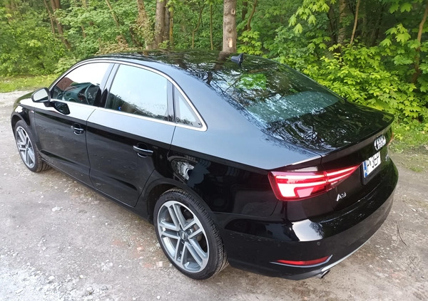 Audi A3 cena 74900 przebieg: 84046, rok produkcji 2017 z Piaski małe 172